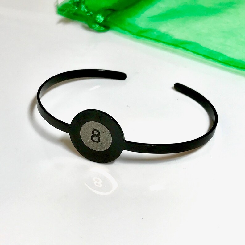 8 Ball Jewelry Cuff Bracelet Billiards Pool Player Gift Etsy