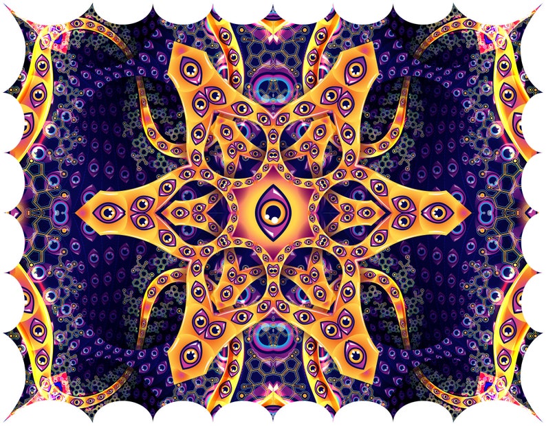 Abracadabra Canopy Bed Top Cover Ceiling Decoration Trippy Etsy