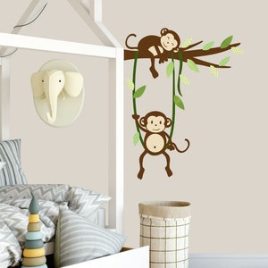 Wild Animals Jungle Wall Decal Sticker by Wallmonkeys Vinyl Peel & Stick  Graphic for Boys (36 in W x 34 in H)