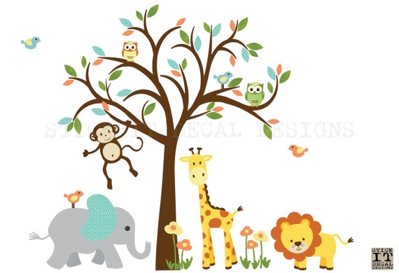 nursery animal stickers