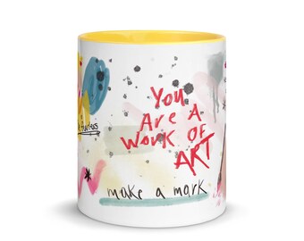 You Are a Work of Art Coffee Mug, Gift for Artist, Gift for Art Teacher, Gift for Art Lover