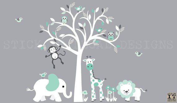 etsy wall stickers nursery