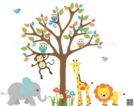 nursery animal stickers