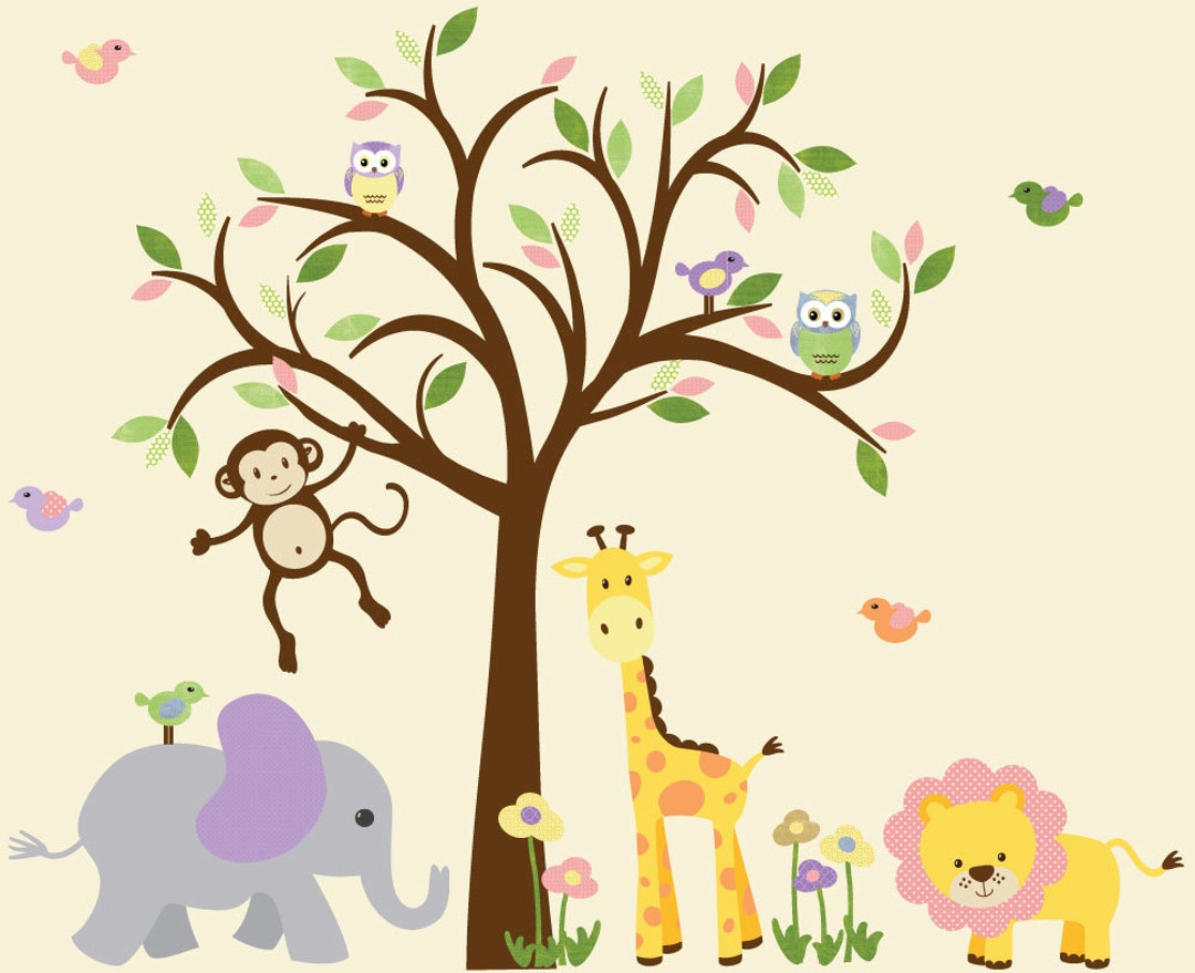 Girl Room Wall Decal Nursery Wall Decal Tree Wall Decal Etsy