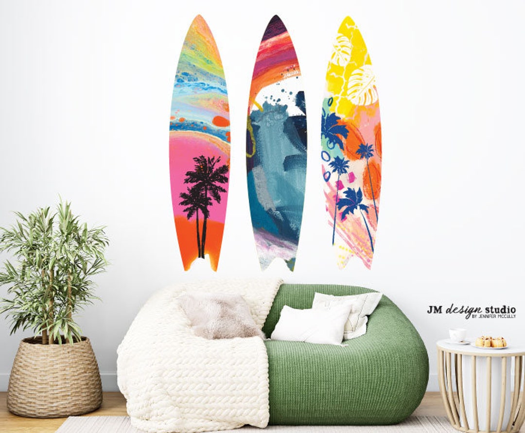 Peel and Stick Surfboards, Repositionable Surfboard Stickers, Good