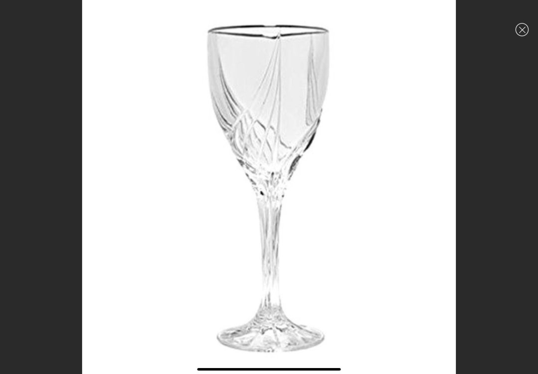 Lenox Crystal debut Platinum Wine Glass Etsy