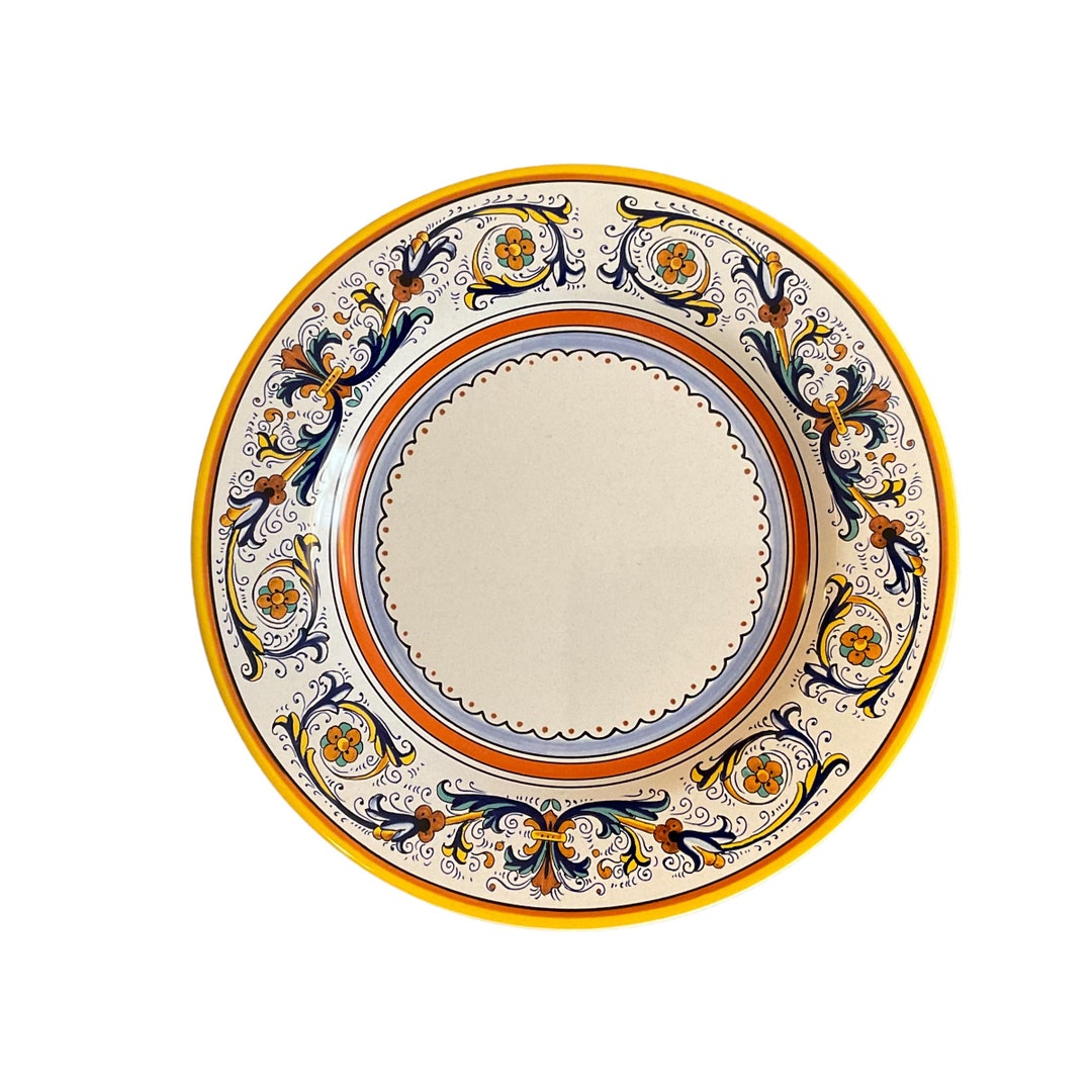 Ceramica Nova Deruta Italian Pottery Dinner Plates Set of 4 Etsy