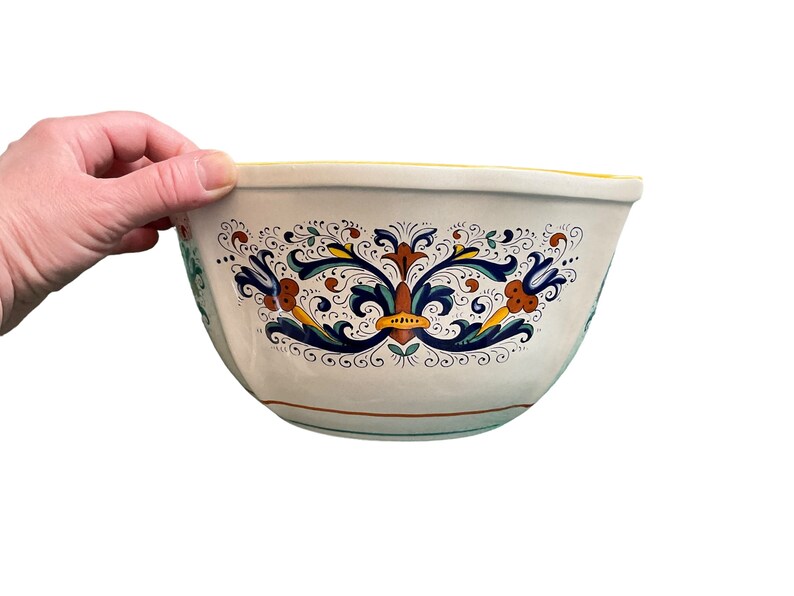 Ceramica Nova Deruta Italian Pottery Vintage New Large Bowl - Etsy