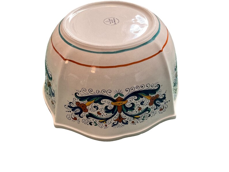 Ceramica Nova Deruta Italian Pottery Vintage New Large Bowl Etsy