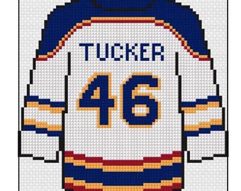 John Tucker Jersey Needlepoint PDF Pattern // Off Campus Jersey