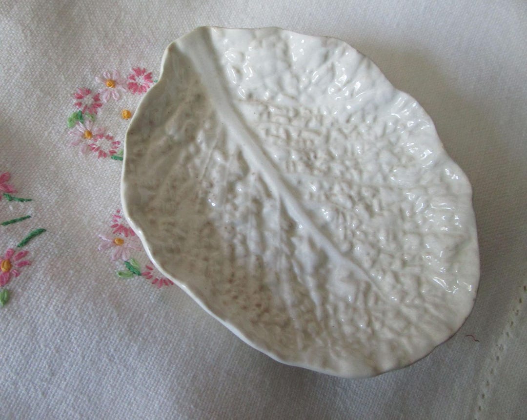 Spode Pin Vintage Spode England IMPI Cabbage Leaf Trinket or Pin Dish - Estate ...