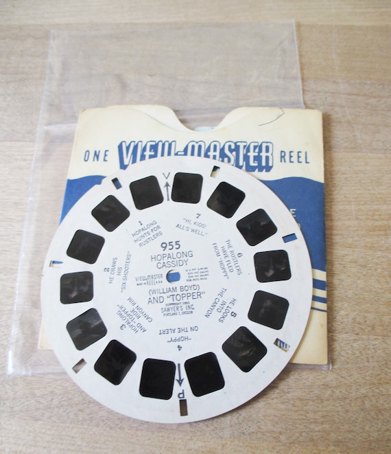 Vintage Viewmaster 1950 Reel No 950 hopalong Cassidy wm Boyd and Topper  Estate Find From Collectors Estate 