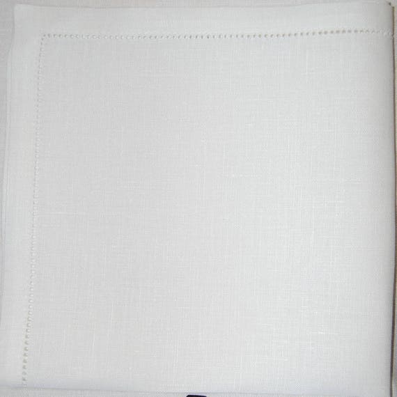 White Linen Hemstitch Tablecloth For 6 To 10 Seater Exclusive Canada White Linen Hemstitch Tablecloth For 6, How Many Inches Is A 10 Seater Table Cloth