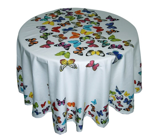 70 Round Tablecloth Unique Erfly, 70 Round Tablecloths