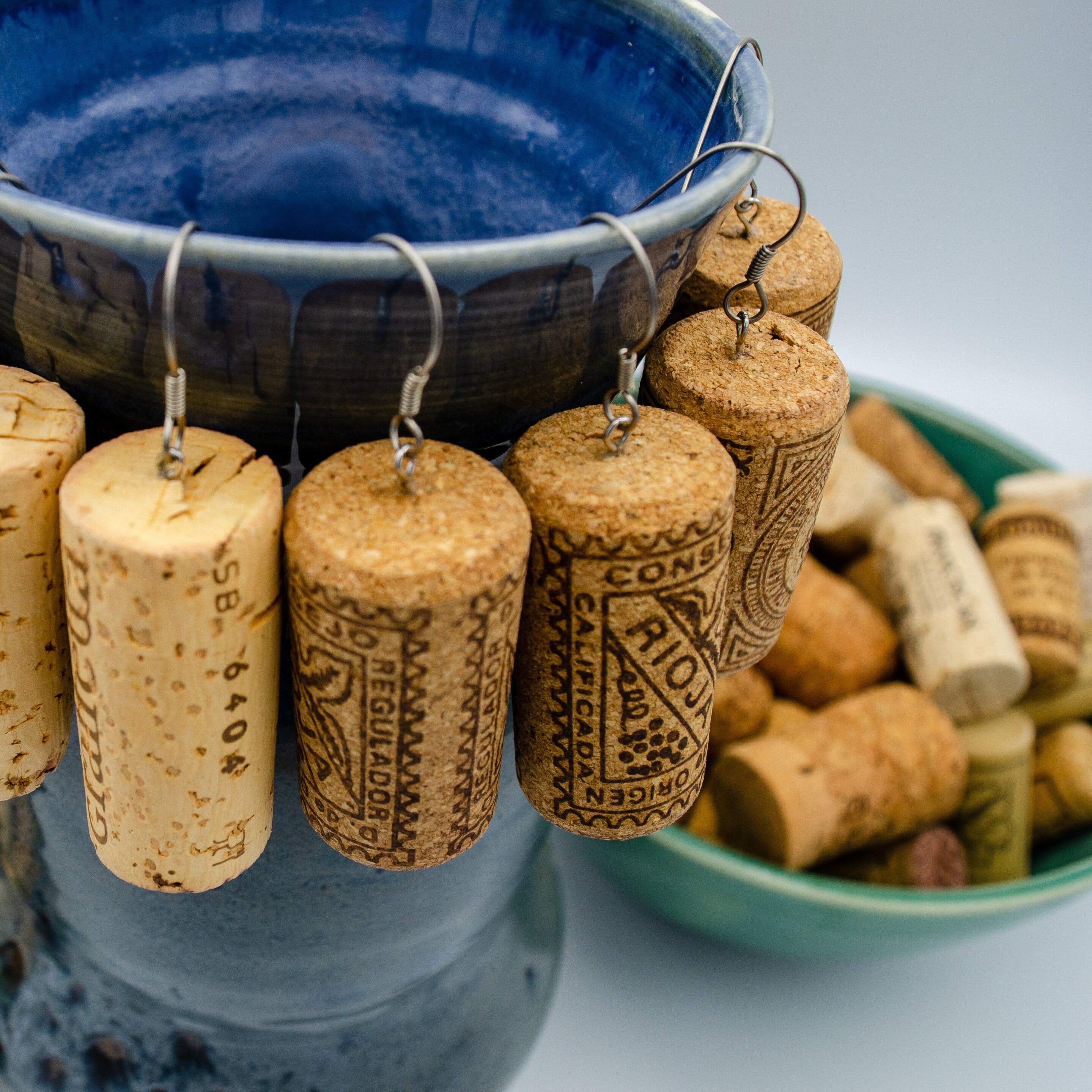 Wine Cork Earrings Etsy