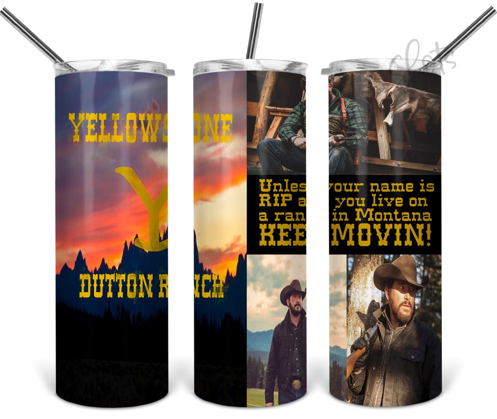 Yellowstone Ranch Sublimation Wrap Tumbler/YETI/RTIC/Ozark