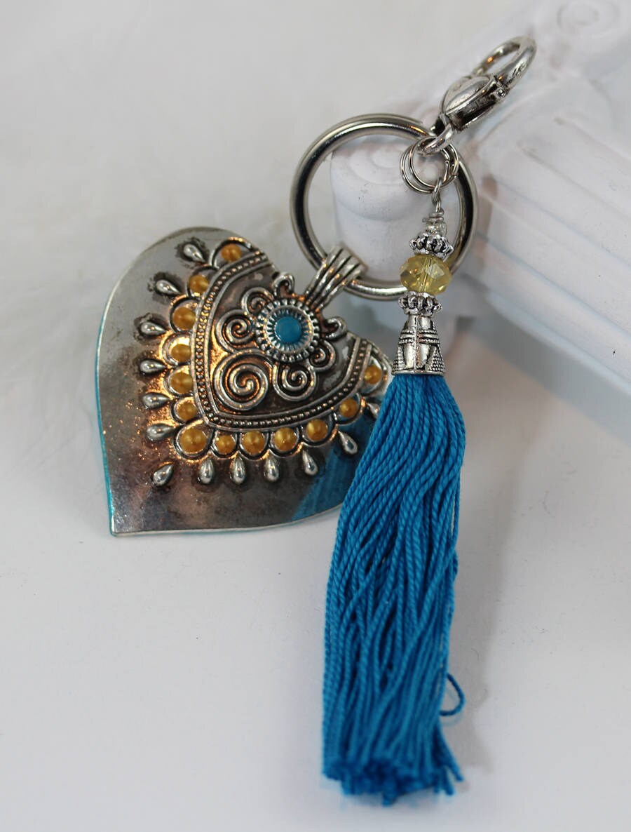 Erzengel Sandalphon Herz Schlüssel und Tasche Engel Anhänger