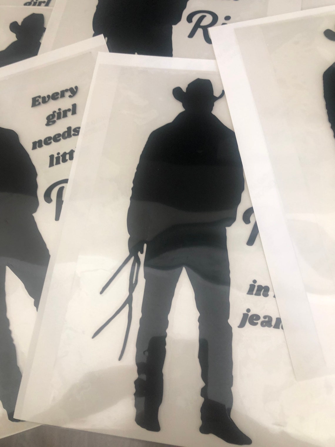 DIY Yellowstone Iron On Heat Press Transfer RIP in Jeans Etsy