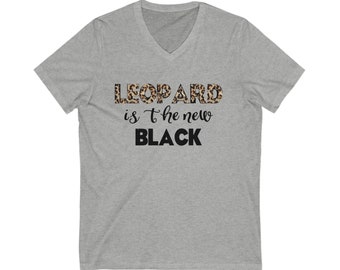 Gift for Her, FashionLeopard is the New Black Tshirt, A must have graphic tee, for women, edgy and stylish, boyfriend tee, hipster design.