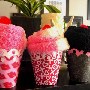 2-pack Cupcake Socks*Fuzzy Socks*Cupcakes Thoughtful Gift*Party*Favor*Teacher Appreciation|