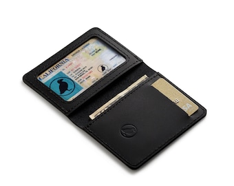 black leather wallet, slim card wallet, slim wallet, minimalist wallet, slim leather wallet, wallet for him, wallet
