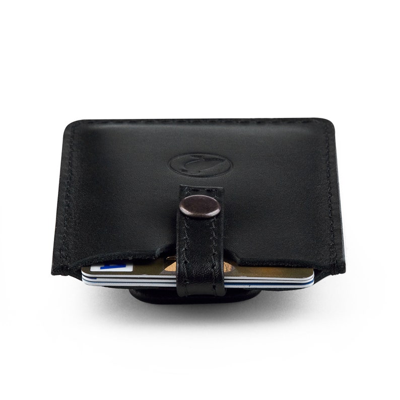 Mens Leather Money Clip Wallet Personalized Money Clip Card Etsy