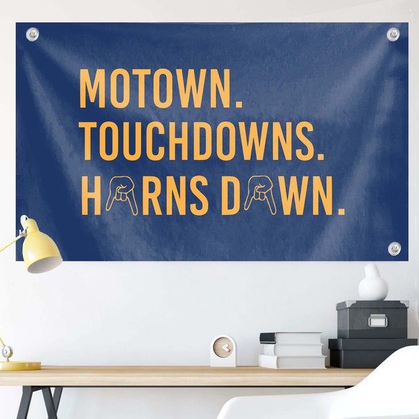 Horns Down Flag Etsy