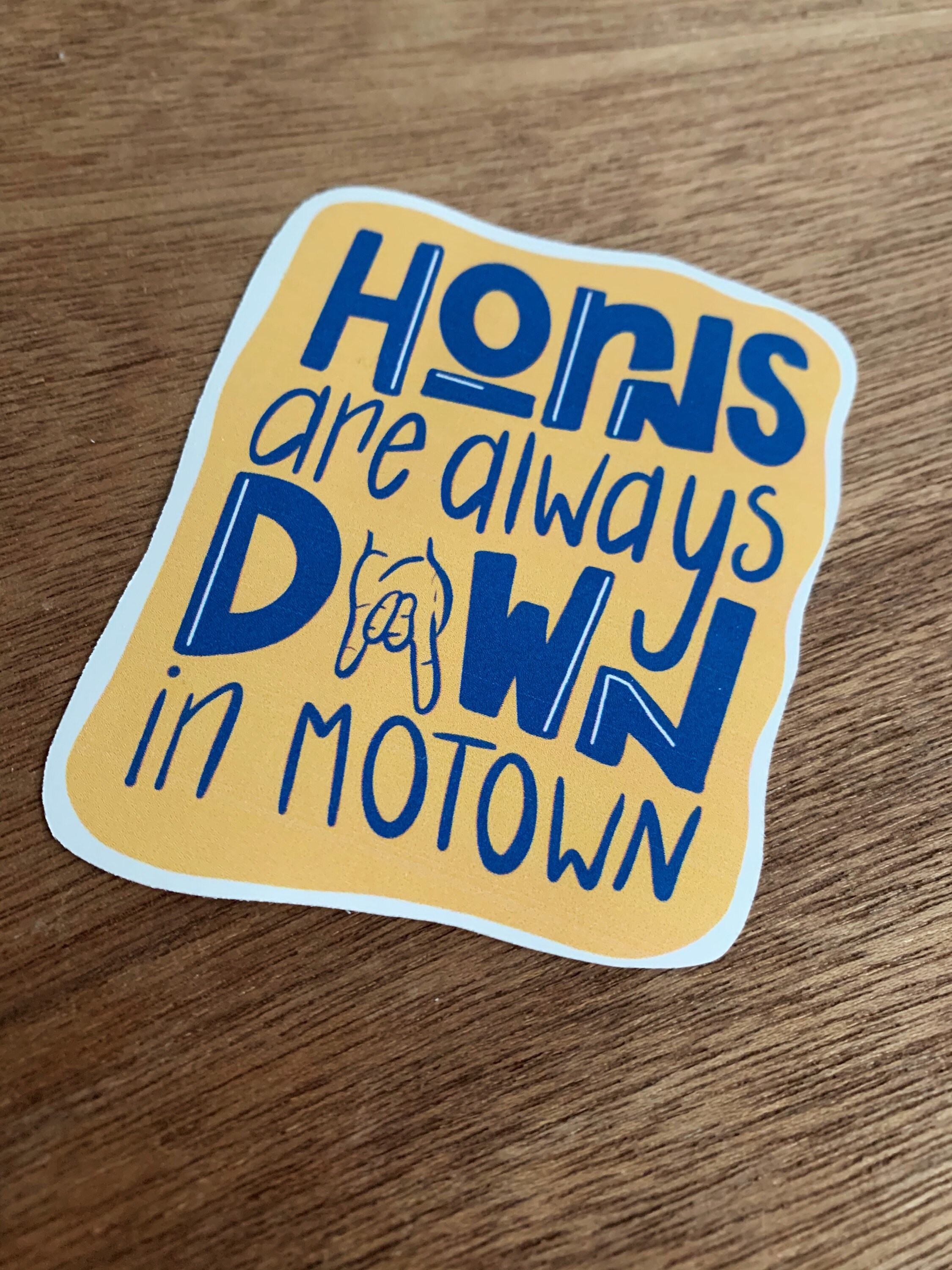 Horns Down Sticker WV WVU West Virginia Motown Etsy