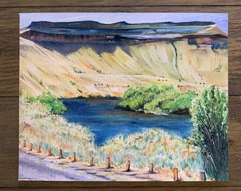 Art Print from Original Oil Painting: Deschutes River, Oregon, Salmonfly Hatch I