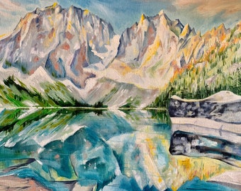 Art Print from Original Oil Painting: Colchuck Lake