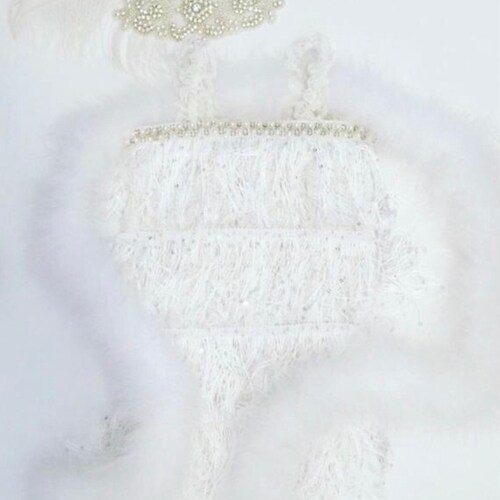 Darling 1920's inspired Flapper Girl shops Set and Feather Sequin Headband.