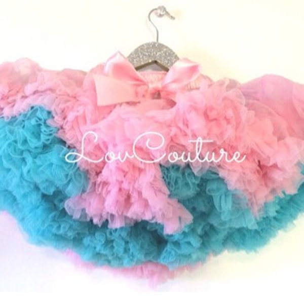 Deluxe full and fluffy Chiffon Pettiskirts 8 layers. You choose 2 colors