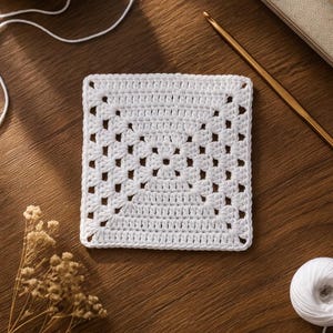 Crochet Pattern, Granny Square Pattern, Easy crochet Motif, Beginner Crochet pattern, PDF Instruction, Crochet Blanket Pattern