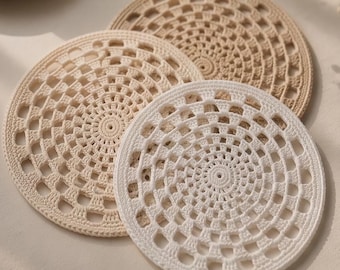 Round Placemat Crochet pattern, Placemat Crochet Pattern, Coaster Crochet Pattern, Table Mat crochet pattern, Beginner Crochet pattern