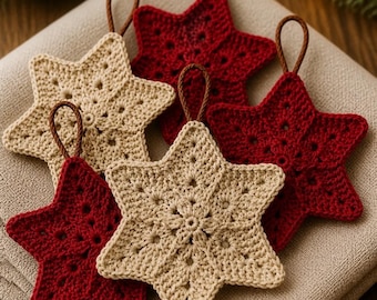 Crochet Pattern, Crochet Cristmas Decor, Christmas Decor Pattern, Crochet Christmas tree decor, Crochet Christmas Ornament