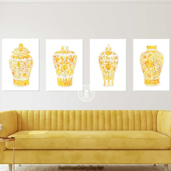 Yellow Wall Art Etsy