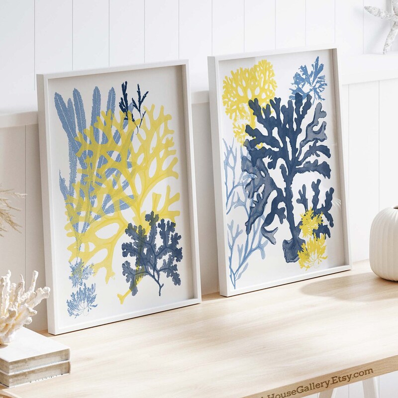 Yellow Wall Art Etsy
