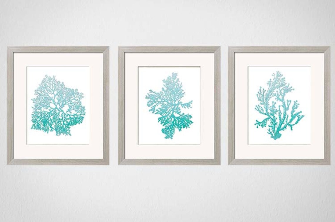 Turquoise Wall Art. Bathroom Art Bathroom Decor Turquoise Etsy