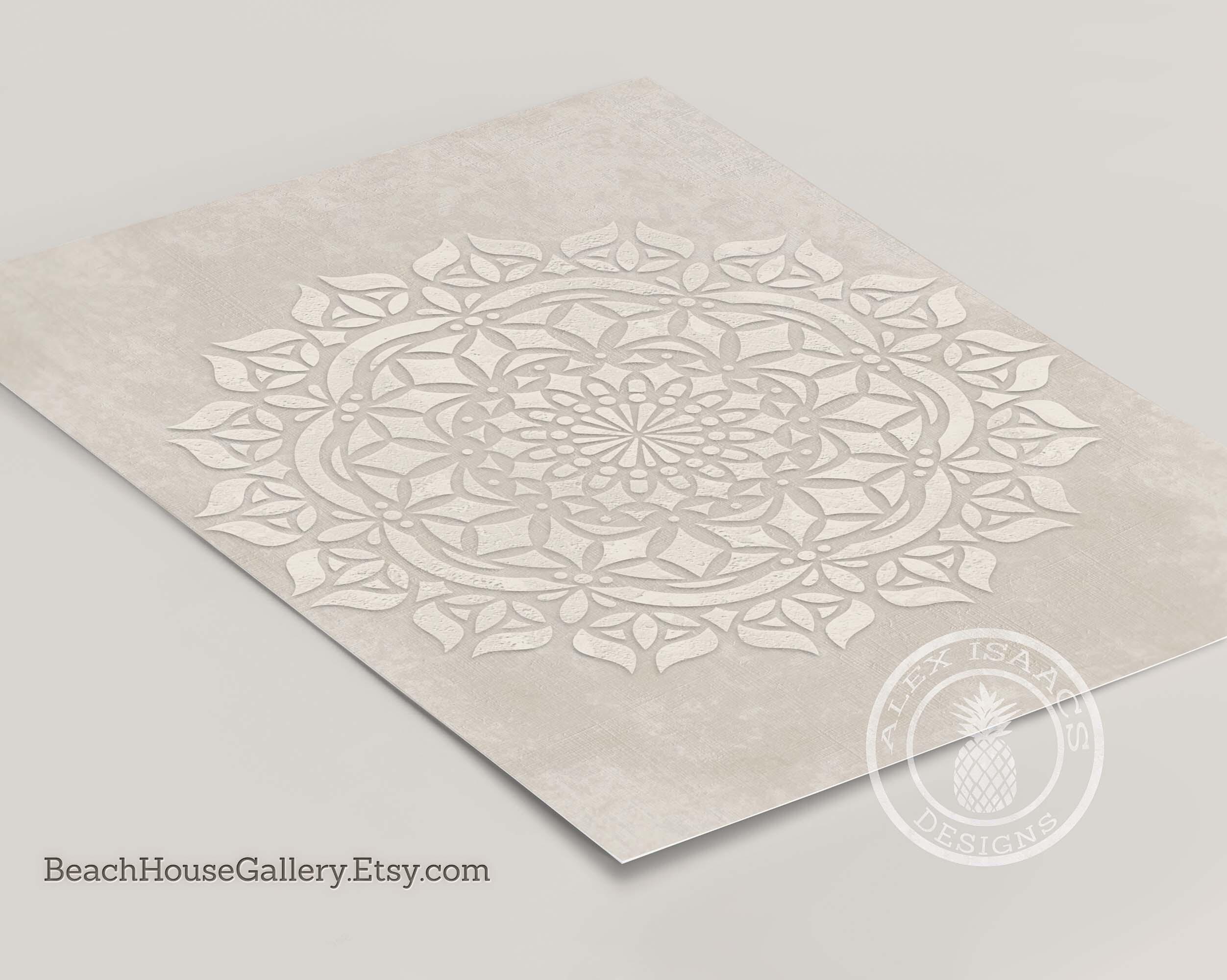 Neutral Mandala Wall Art Set of 3 – Minimalist Boho Art in Beige and ...