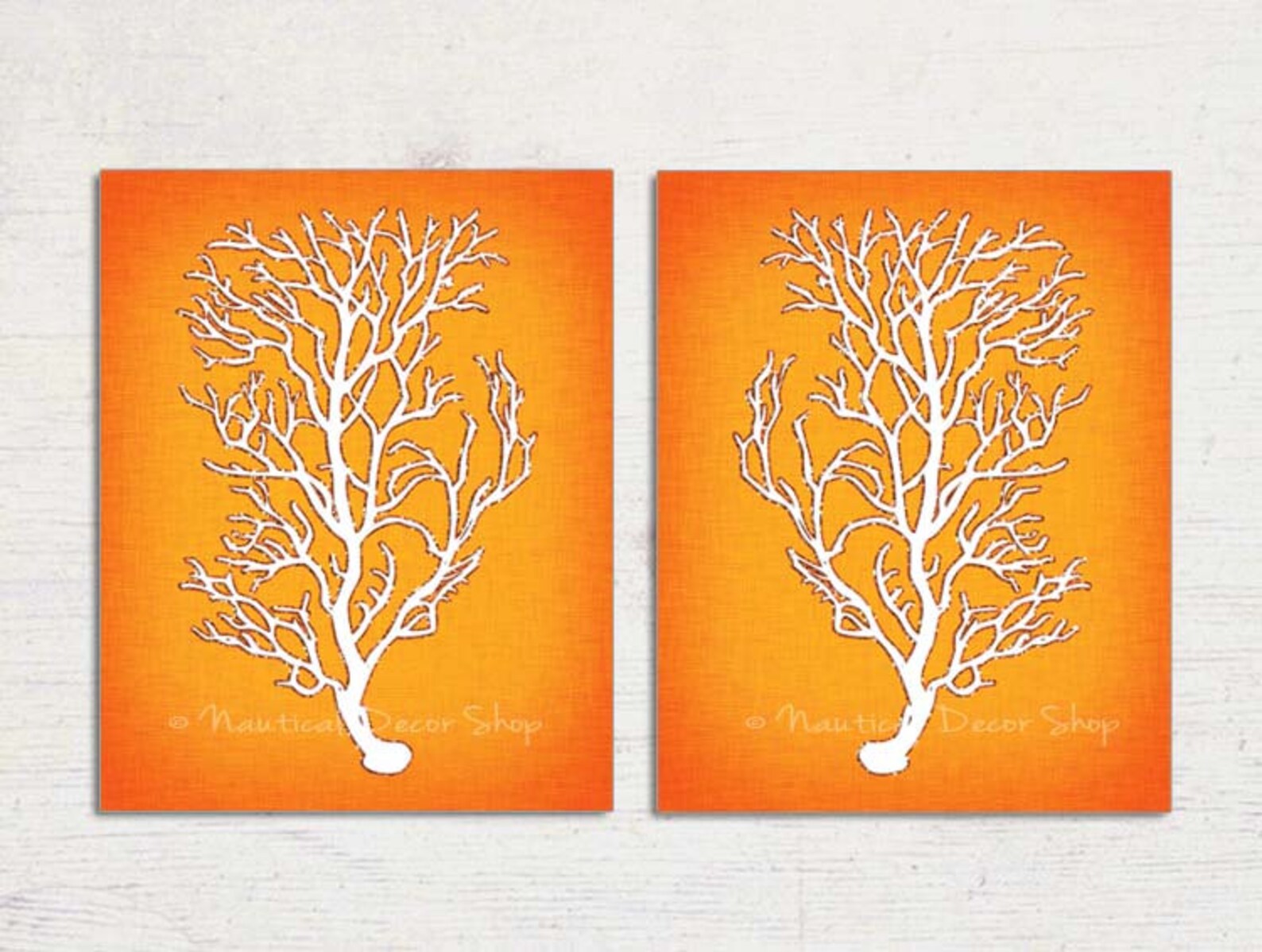 Orange Wall Art Orange Coral Orange Sea Coral Tangerine - Etsy