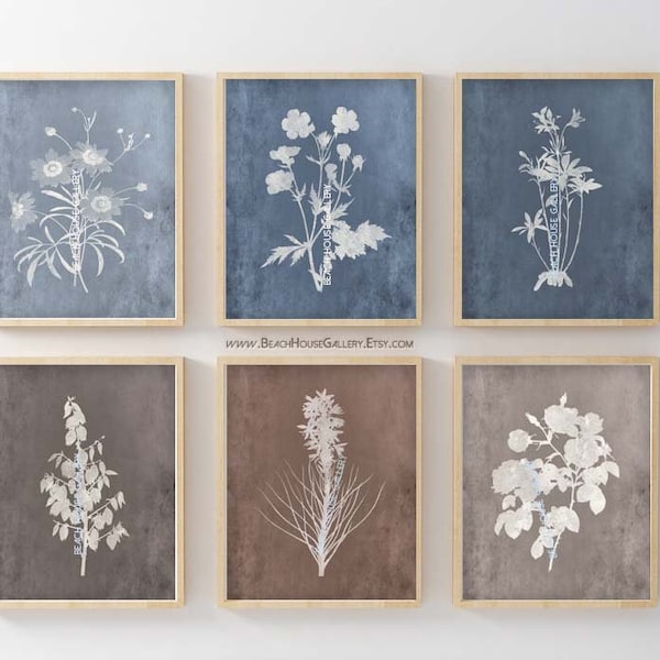 Botanical Blue Prints - Etsy