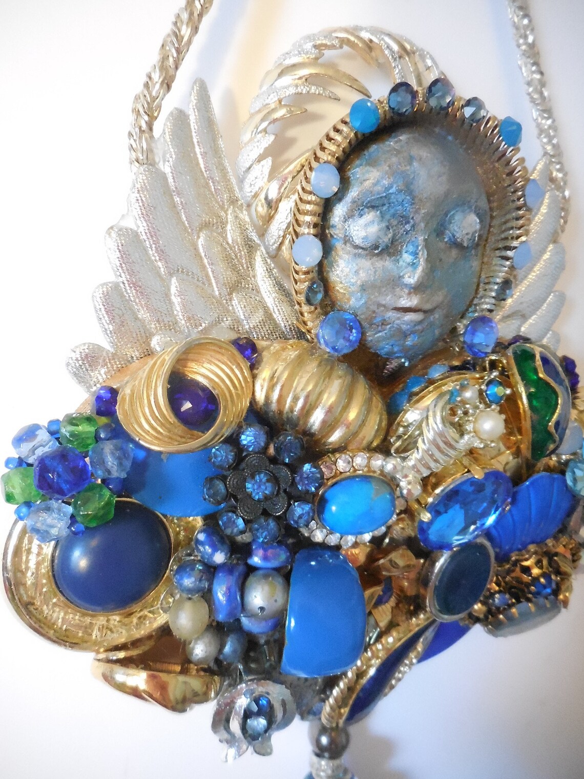 Costume Jewelry Art Junk Jewelry Art Bohemian Style Art Etsy