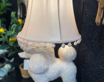 Pink Poodle table lamp - AVAILABLE