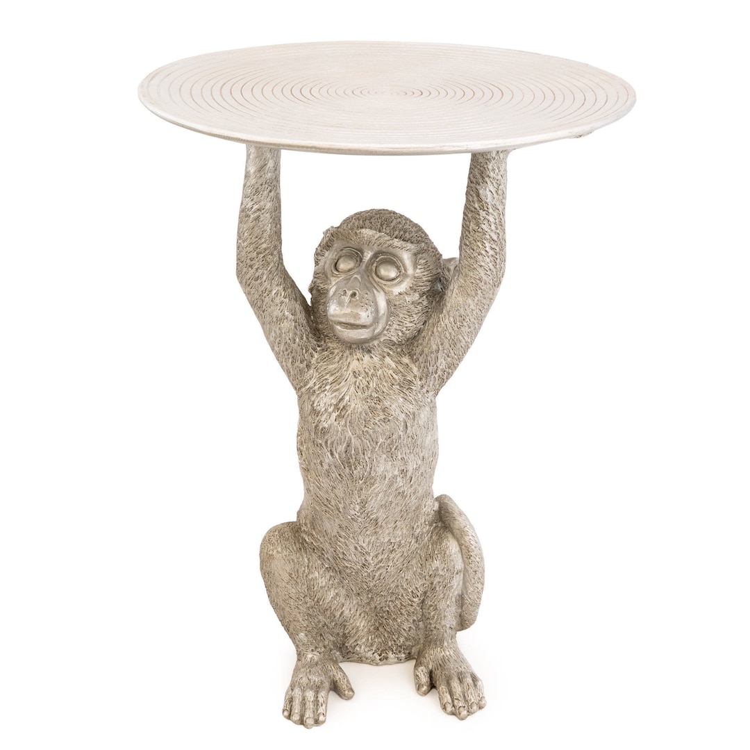 Monkey Side Table Silver Art Deco Tables - Etsy Australia