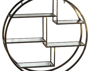 Wall Hanging Bronze Circular Multi Shelf AVAILABLE