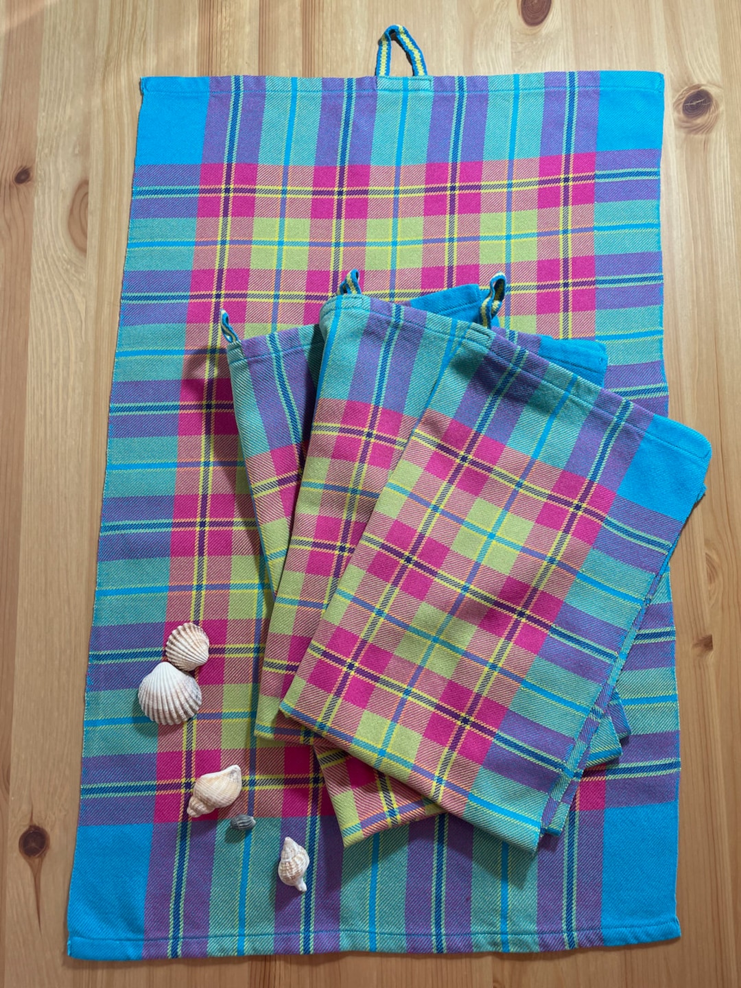 Handwoven Cotton Kitchen Towels Etsy