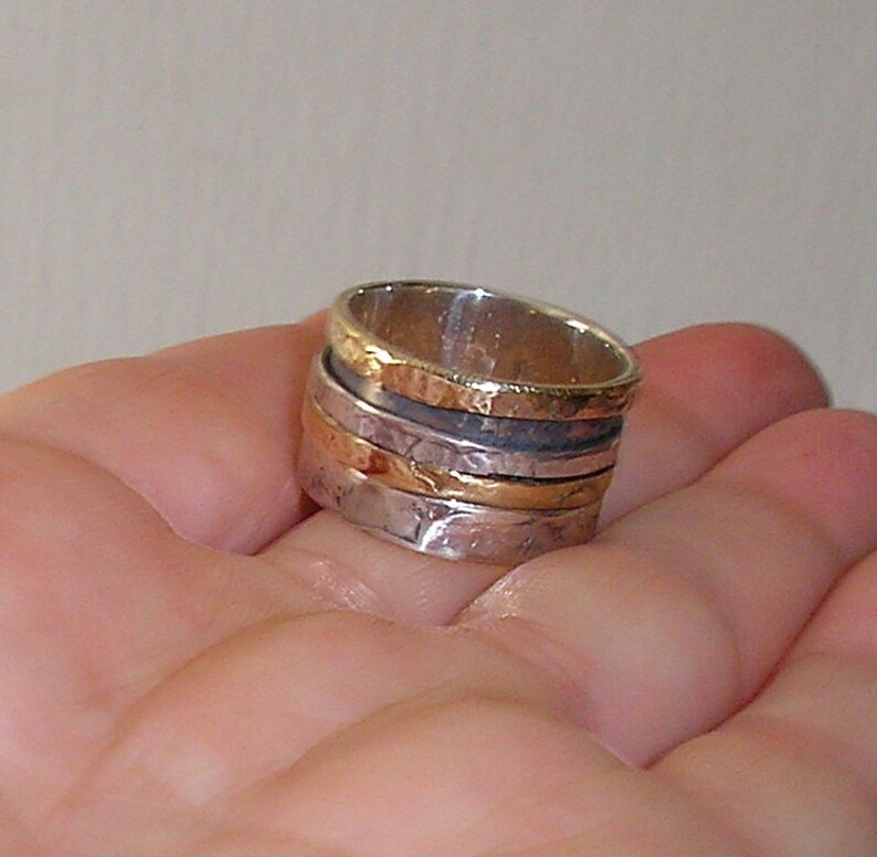 Spinning Ring Band Ring Wedding Ring Hand Made of Sterling Etsy