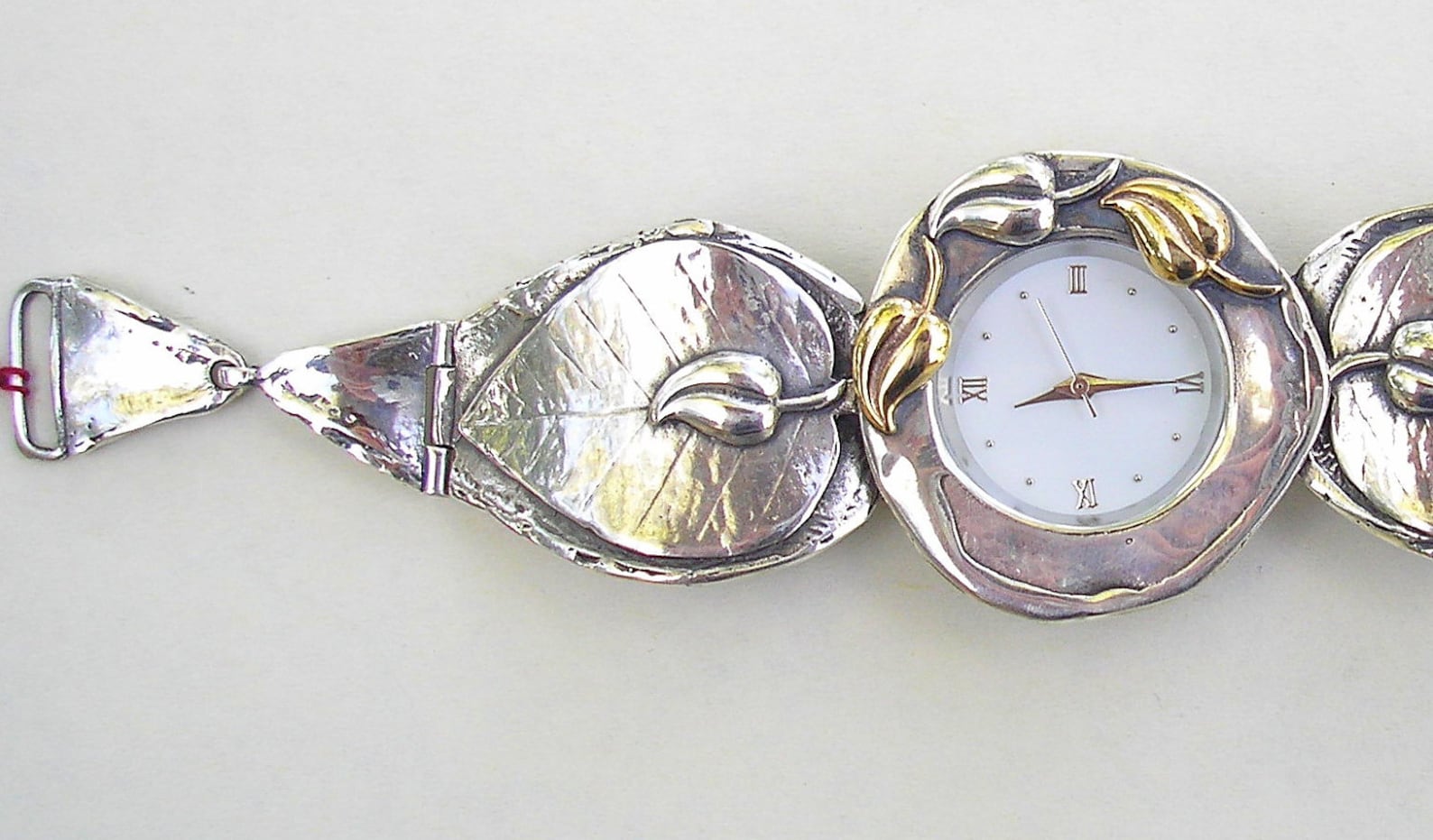 Watch Bracelet Watch Silver and Gold Handmade Watch Made - Etsy