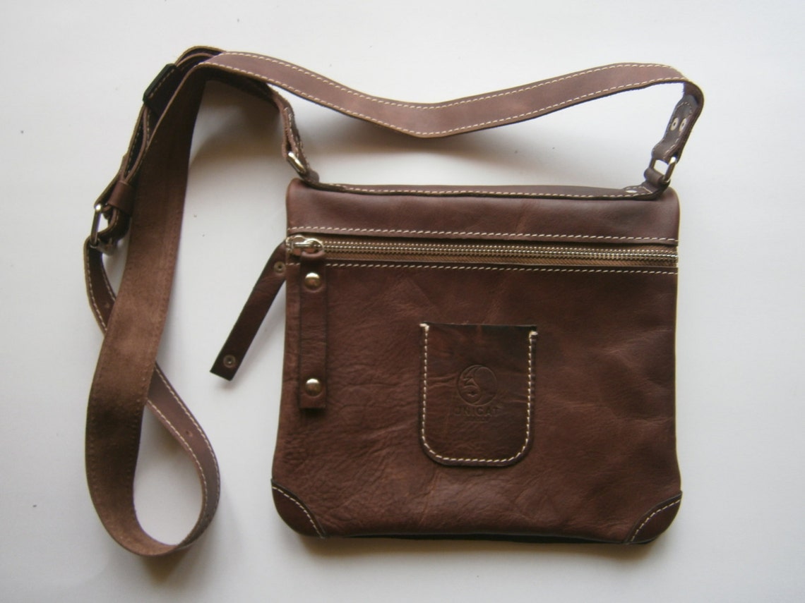 Folded Bag Handmade Genuine leather bag Crossbody bag | Etsy