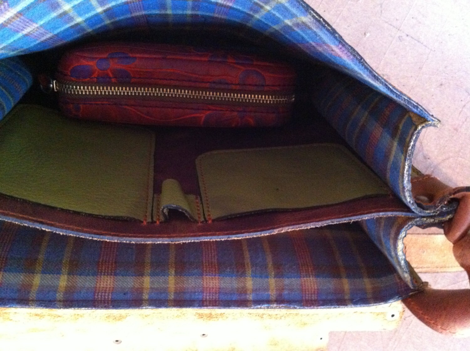 Olive Full Grain Leather Briefcase Olive Leather Bag Leather Etsy